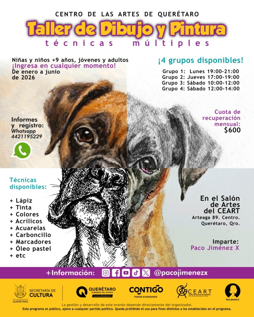 Clases Curso Taller de Dibujo y Pintura en Queretaro Qro